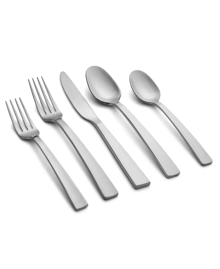 Cambridge Silversmiths Rhyme Mirror With Satin Handles Flatware Set， 20 Piece - Mycitystee