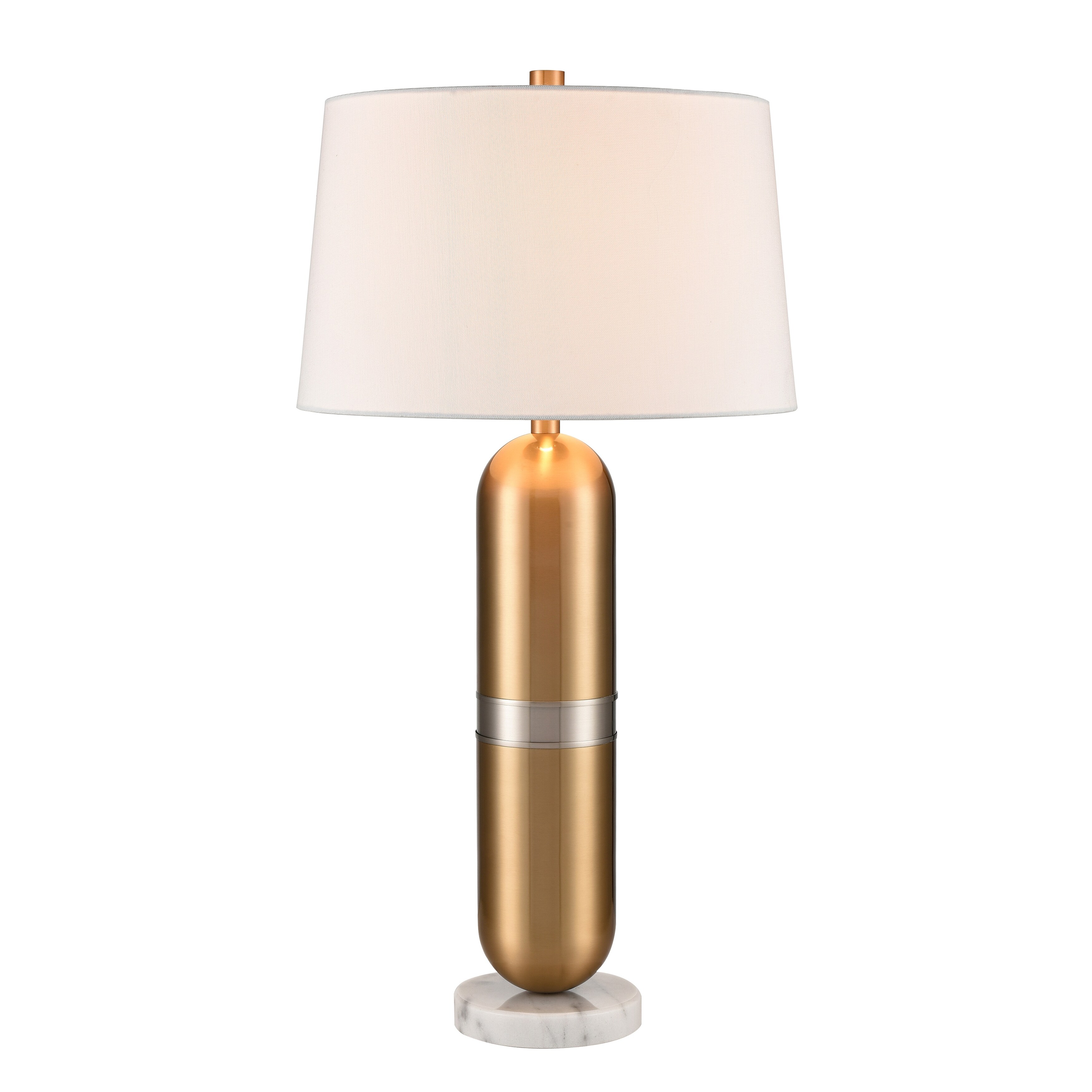 Pill 34'' High 1-Light Table Lamp - Aged Brass - Mycitystee