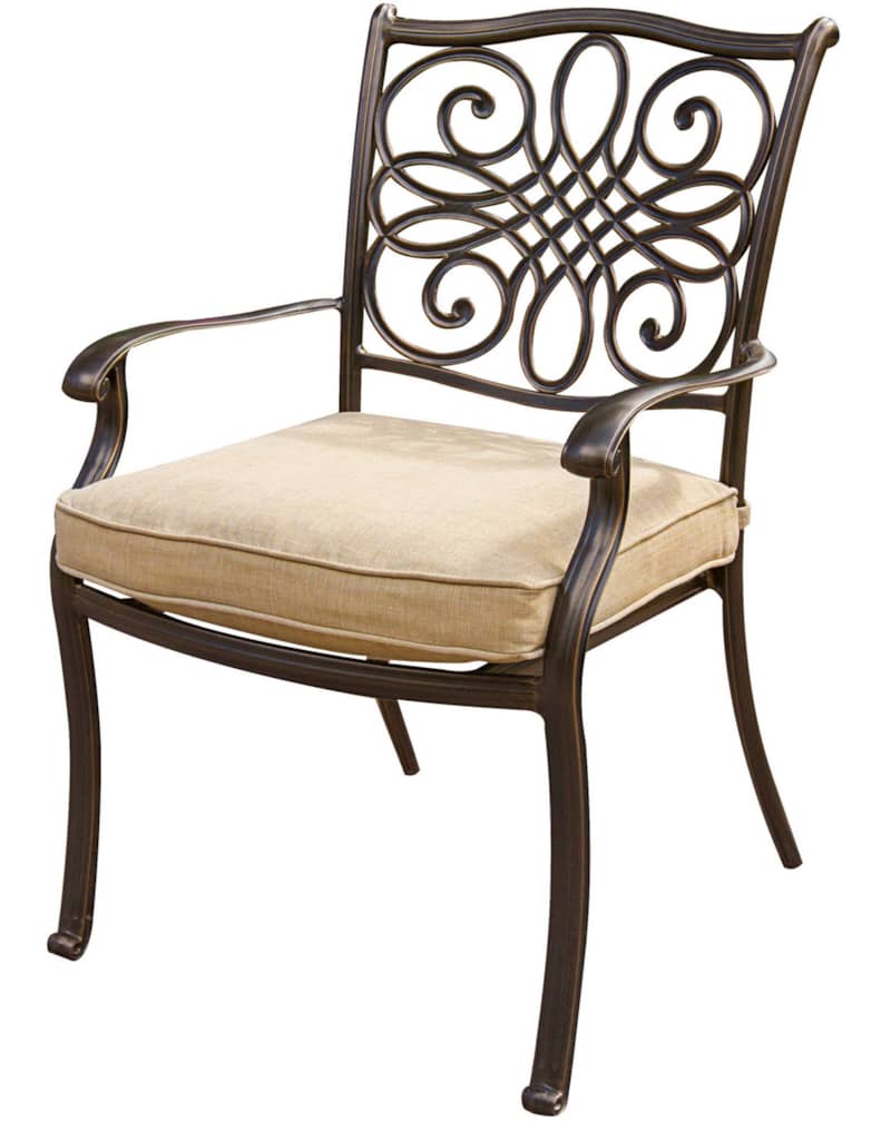 Hanover Traditions Natural Oat and Bronze 9-Piece Outdoor Dining Patio Set - Mycitystee