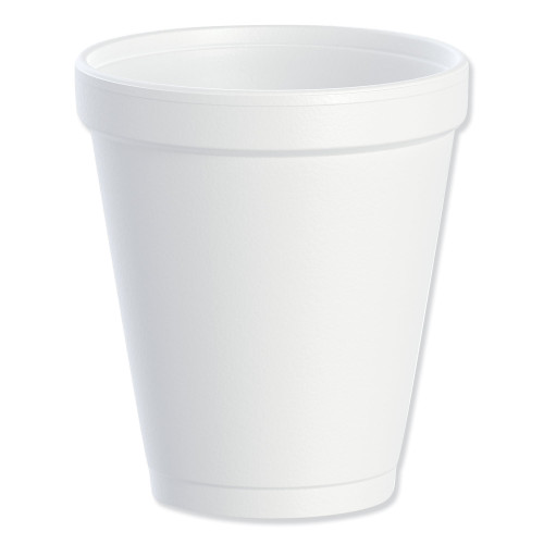 Dart Foam Drink Cups， 8 oz， White， 25/Bag， 40 Bags/Carton (8J8) - Mycitystee