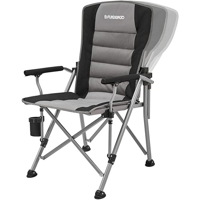 FUNDANGO Adjustable Hard Arm Reclining Folding Chair - Mycitystee