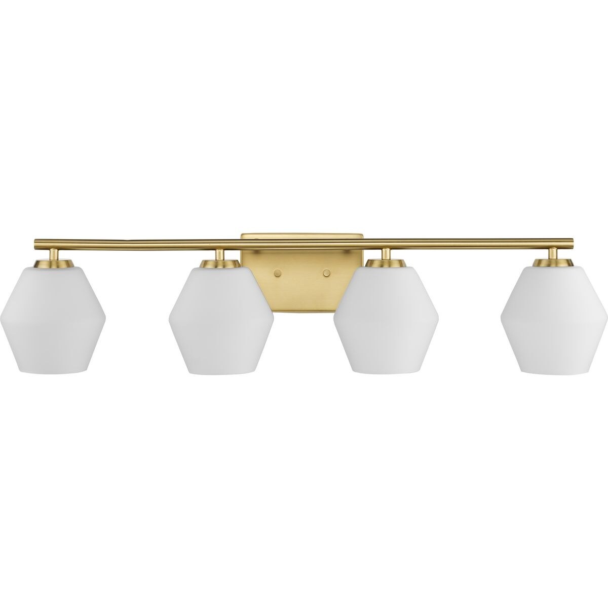 Copeland Collection Four-Light Brushed Gold Mid-Century Modern Vanity Light - 33 in x 7 in x 7.5 in - Mycitystee
