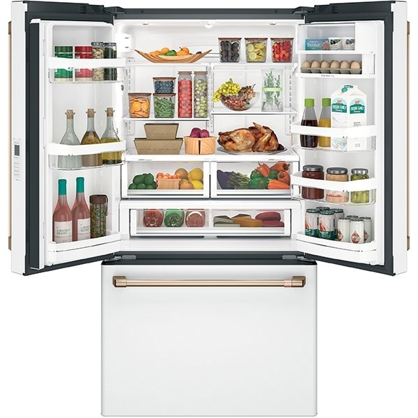 23.1 cu ft French Door White Refrigerator - Mycitystee