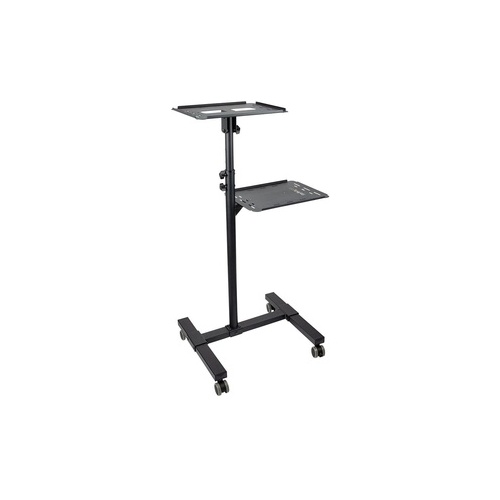 StarTech Mobile Projector and Laptop Stand/Cart， Heavy Duty Portable Projector Stand/Presentation Cart (22lb/shelf)， Height Adjustable (ADJPROJCART) , - Mycitystee