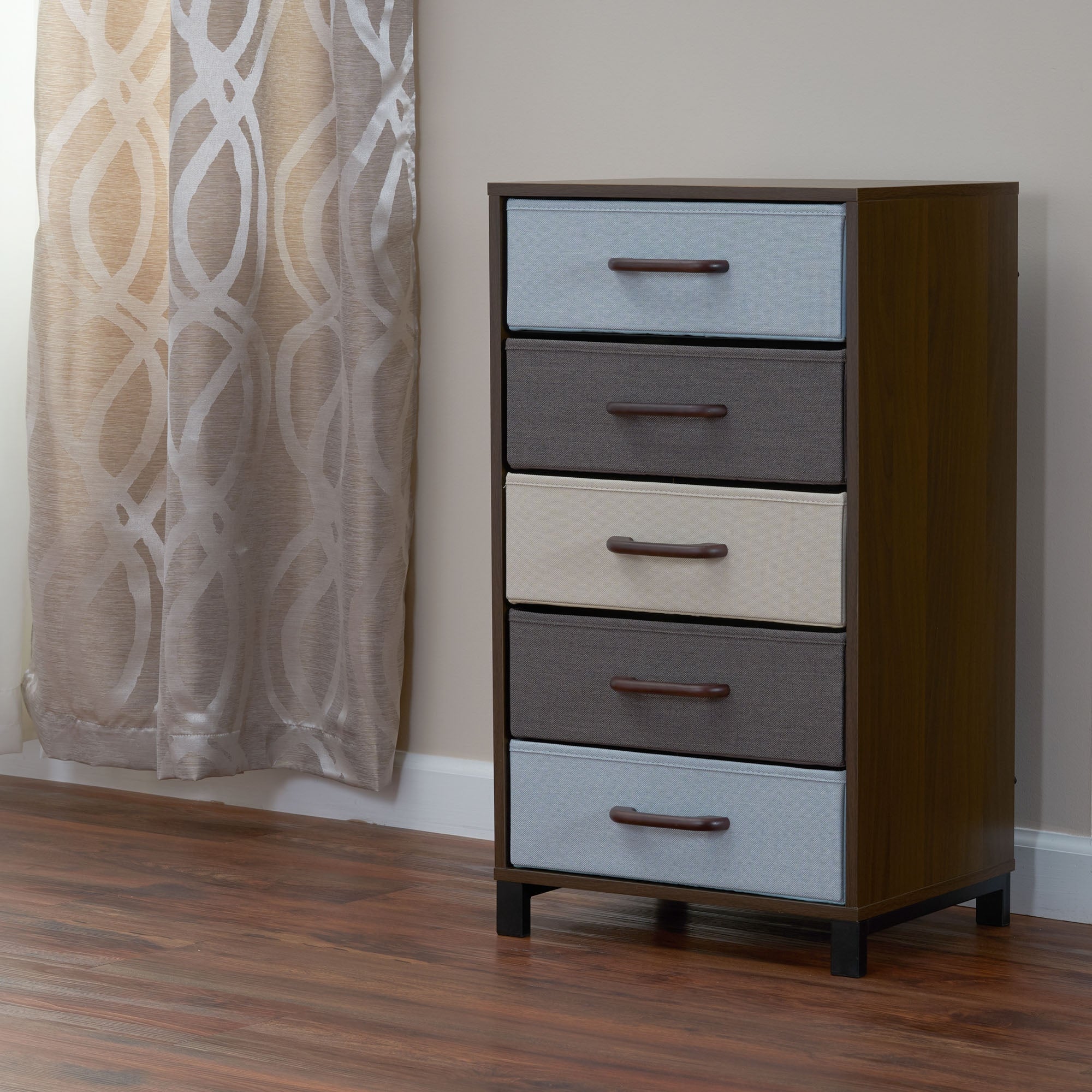 Household Essentials Modern Multicolor 5-drawer Storage Chest - - 17493186 - Mycitystee