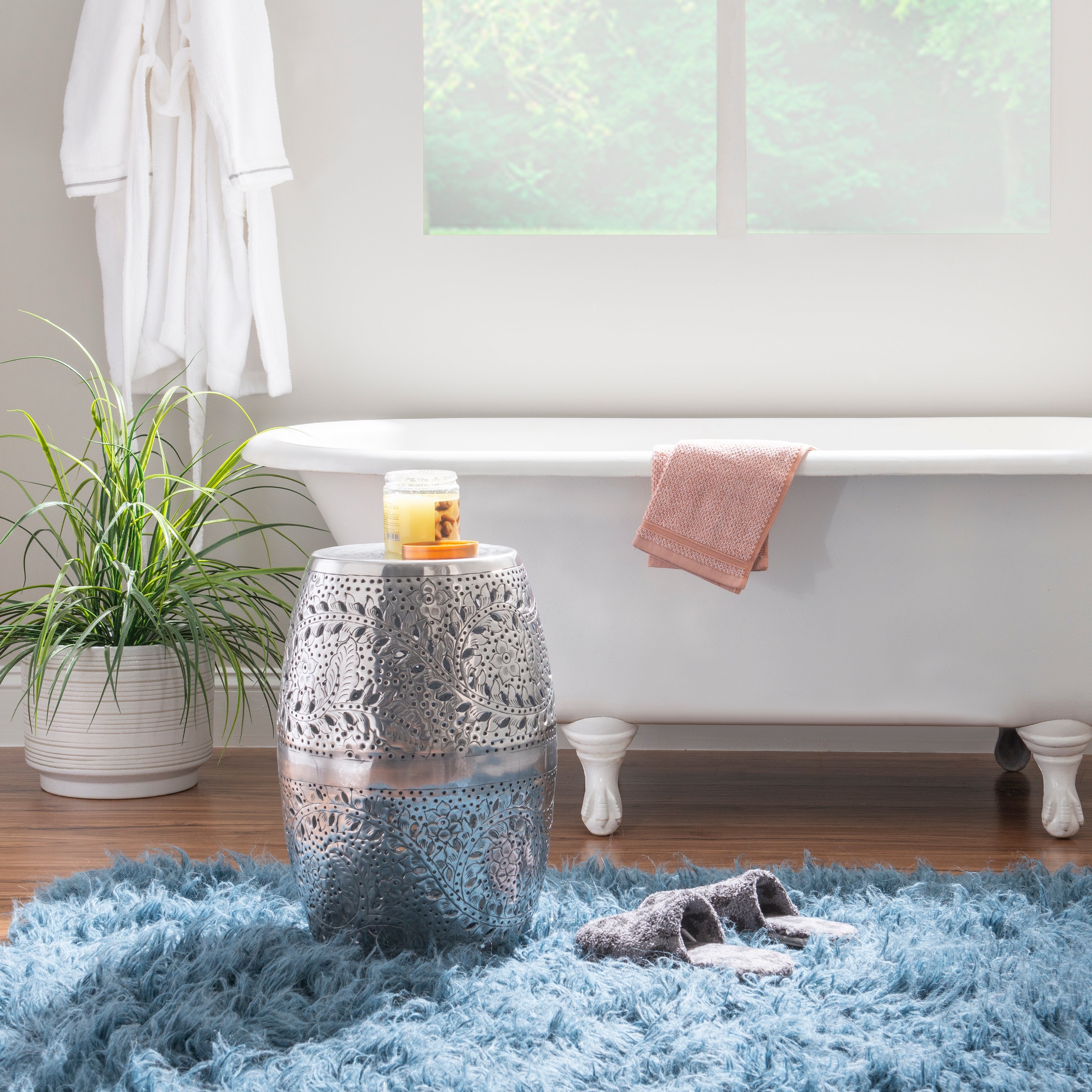 Seanna Side Table Aluminum - Mycitystee