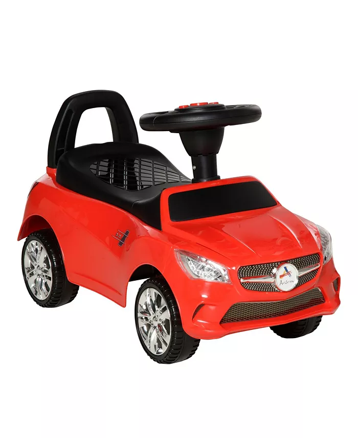 Aosom Ride on Sliding Car Baby Ride On with Horn Music Lights Storage， Red - Mycitystee