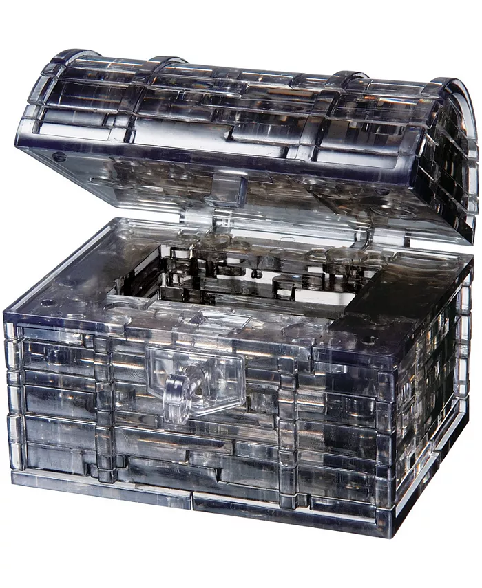 BePuzzled 3D Crystal Puzzle - Black Treasure Chest - Mycitystee