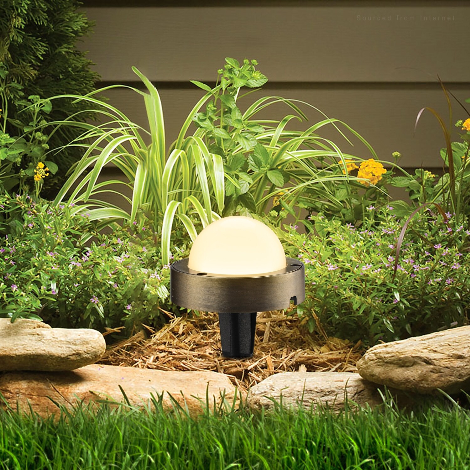 Luna 4.5W LED 12-24V Low Voltage Landscape Light， 2700K Soft White， 6/12 Pack - Mycitystee