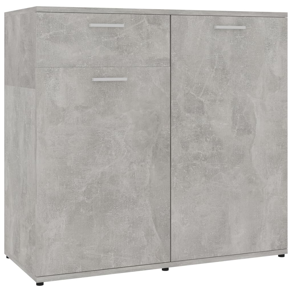 vidaXL Sideboard Concrete Gray 31.5