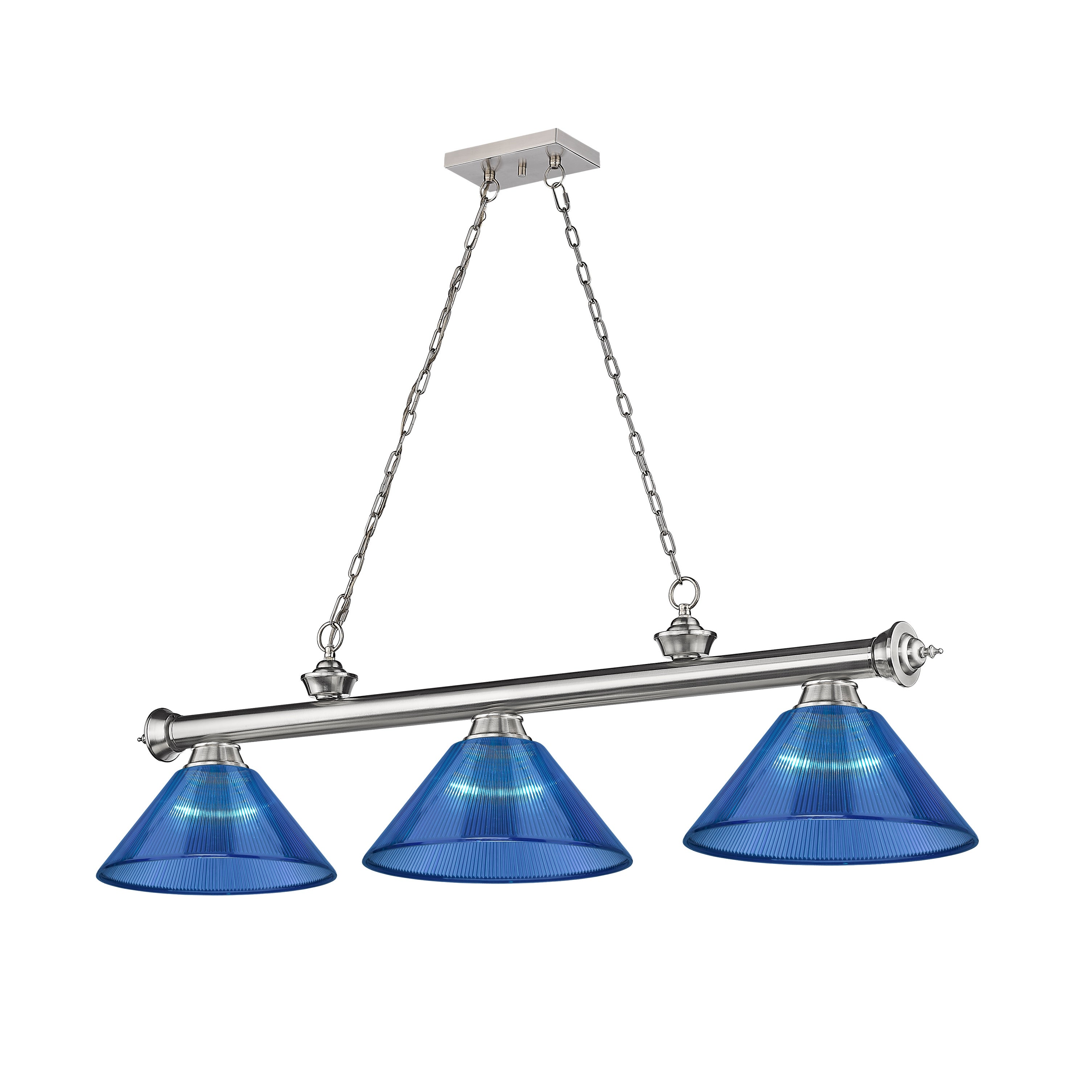 Cordon 3 Light Billiard - Brushed Nickel - Mycitystee