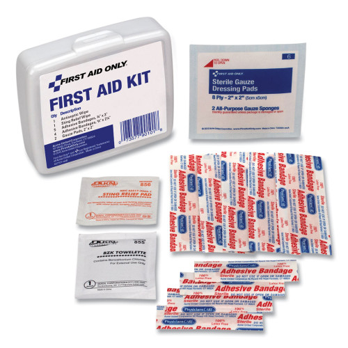 PhysiciansCare First Aid On the Go Kit， Mini， 13 Pieces， Plastic Case (90101) - Mycitystee