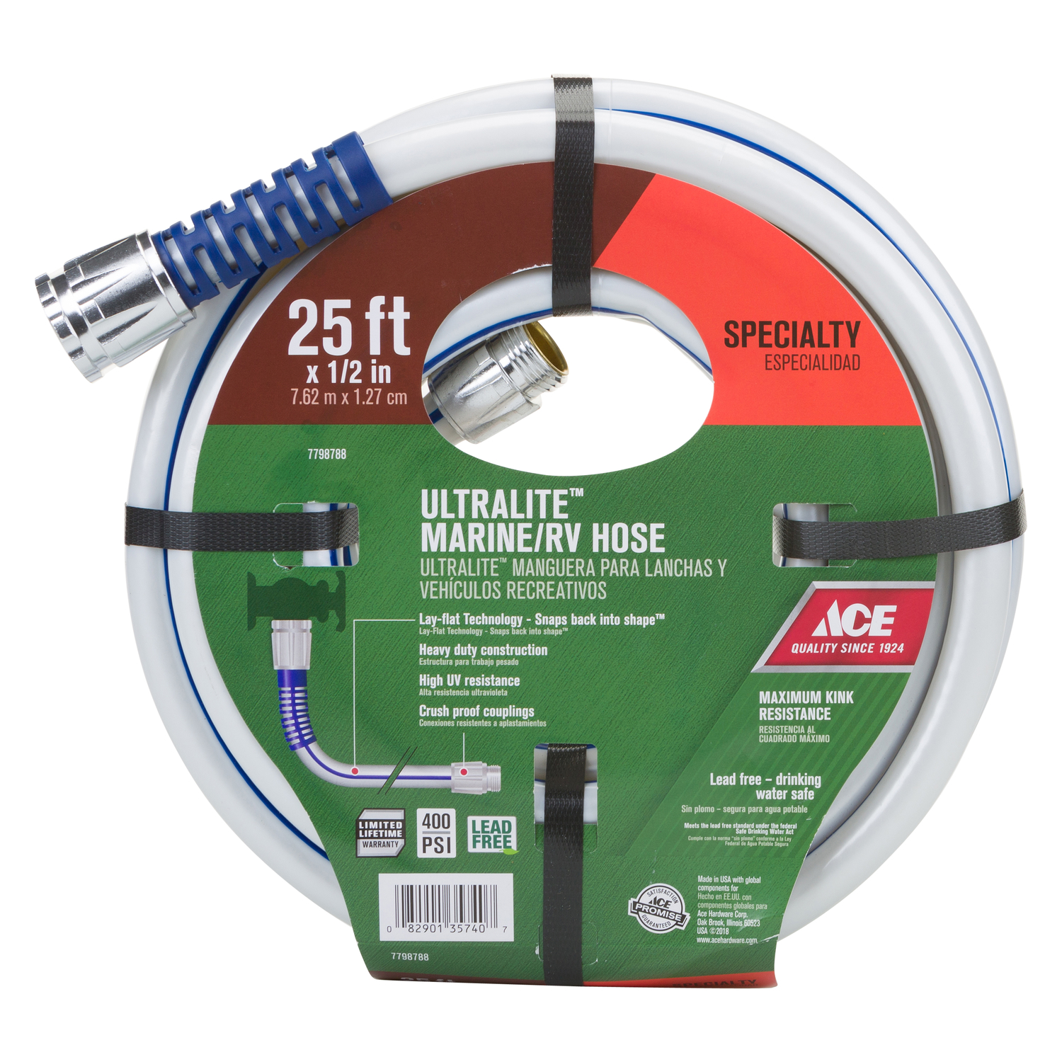 Ace UlterLite 1/2 in. D X 25 ft. L RV/Marine Hose - Mycitystee