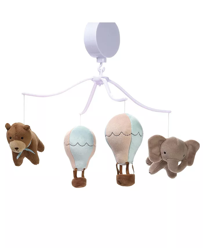 Bedtime Originals Up Up Away Air Balloon Musical Baby Crib Mobile Soother Toy - Mycitystee