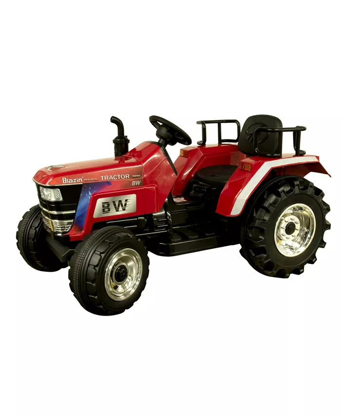 Blazin' Wheels 12 Volt Battery Operated Big Wheeled Tractor - Mycitystee