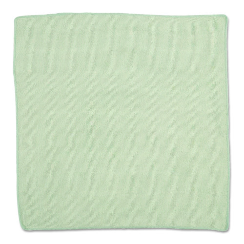 Rubbermaid Commercial Microfiber Cleaning Cloths， 16 x 16， Green， 24/Pack (1820582) - Mycitystee