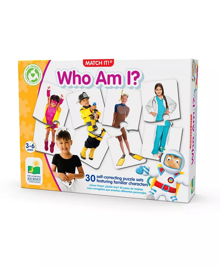The Learning Journey Match It - Who Am I Set of 20 Self-Correcting Matching Puzzle - Mycitystee