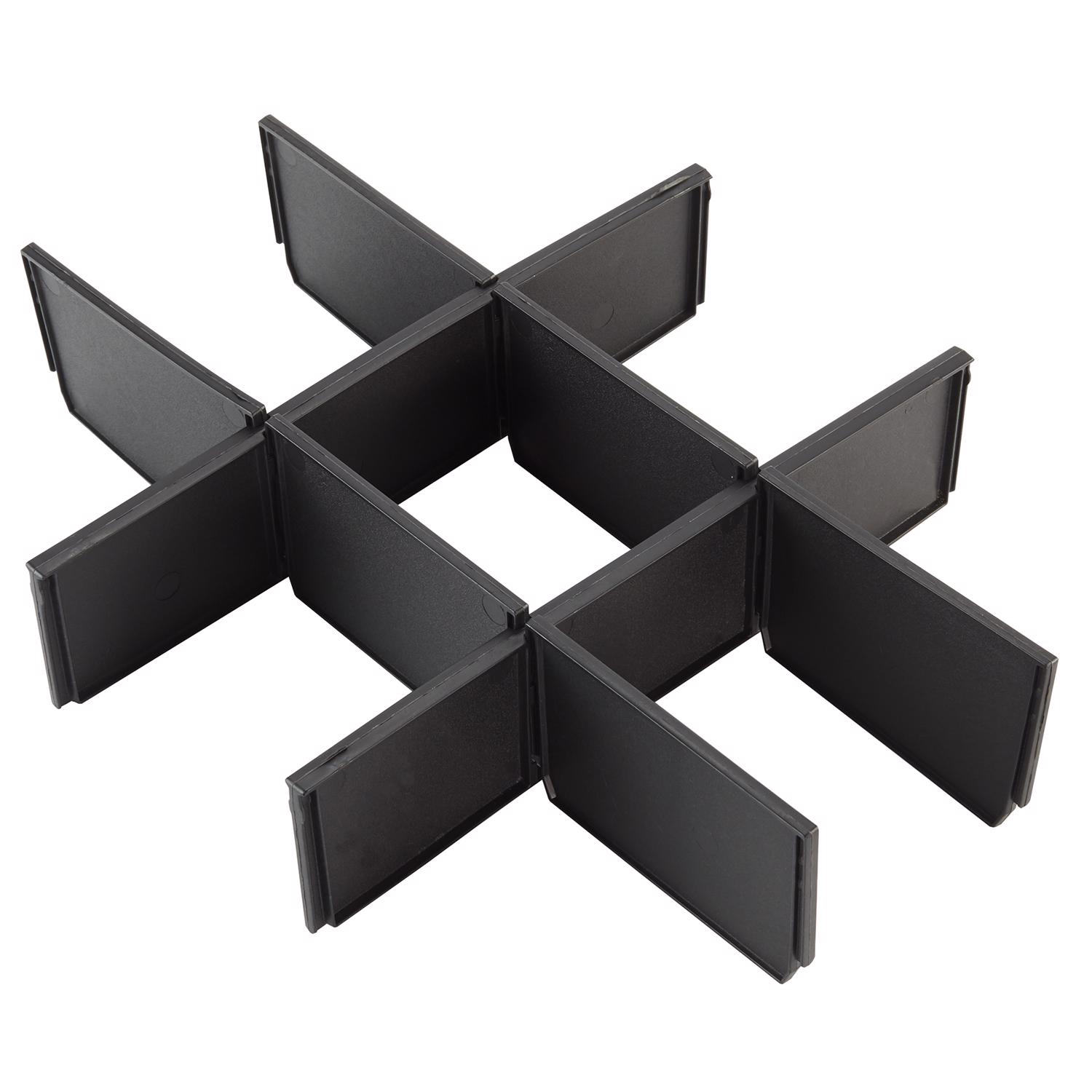 Milwaukee Packout 16.3 in. W X 3 in. H Drawer Dividers Plastic 9 compartments Black - Mycitystee