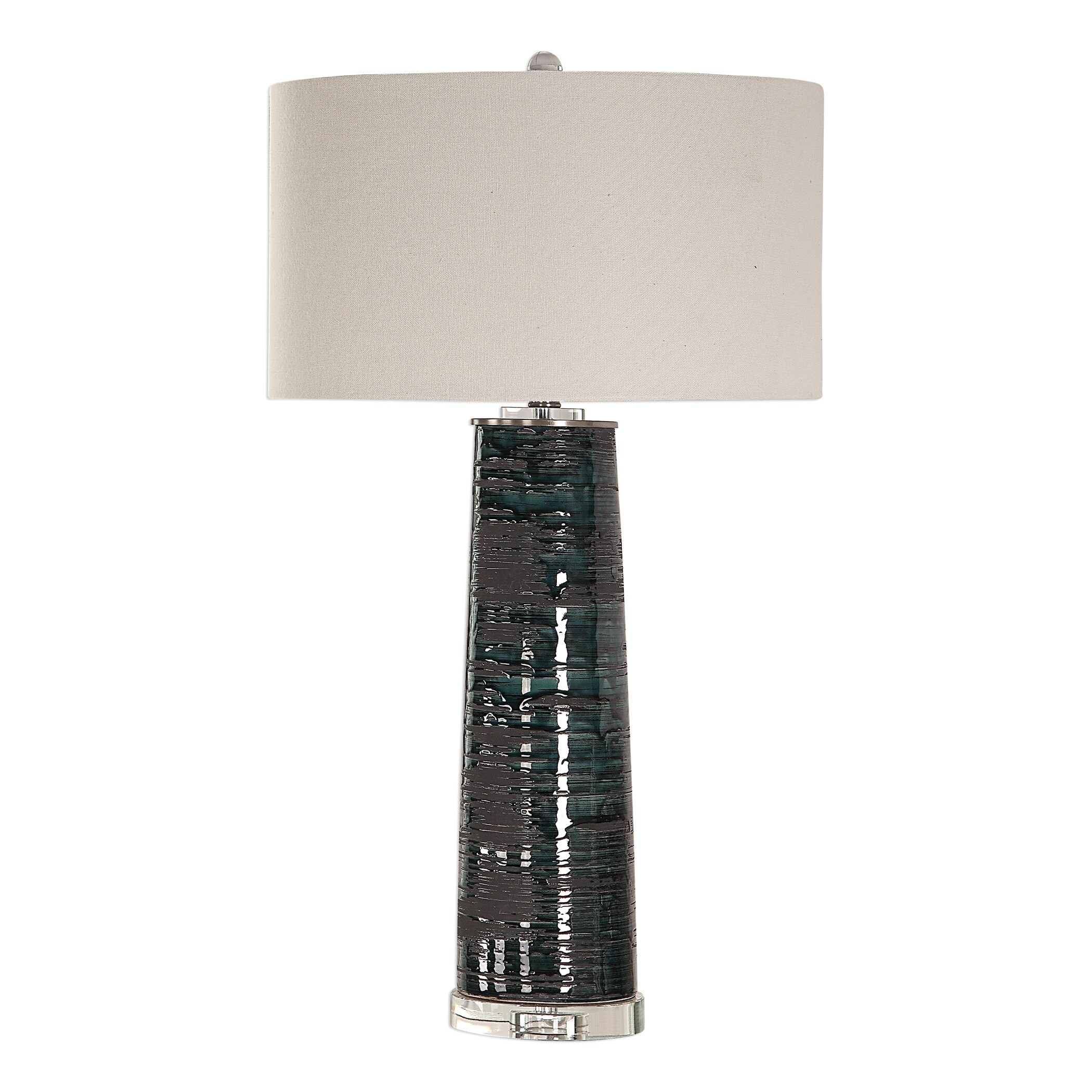 Uttermost Chamila Distressed Aged Teal 1-light Table Lamp - Mycitystee