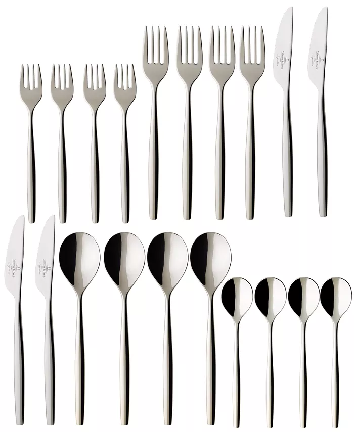 Villeroy Boch Metro Chic Flatware Stainless Steel 20 Piece Set， Service For 4 - Mycitystee