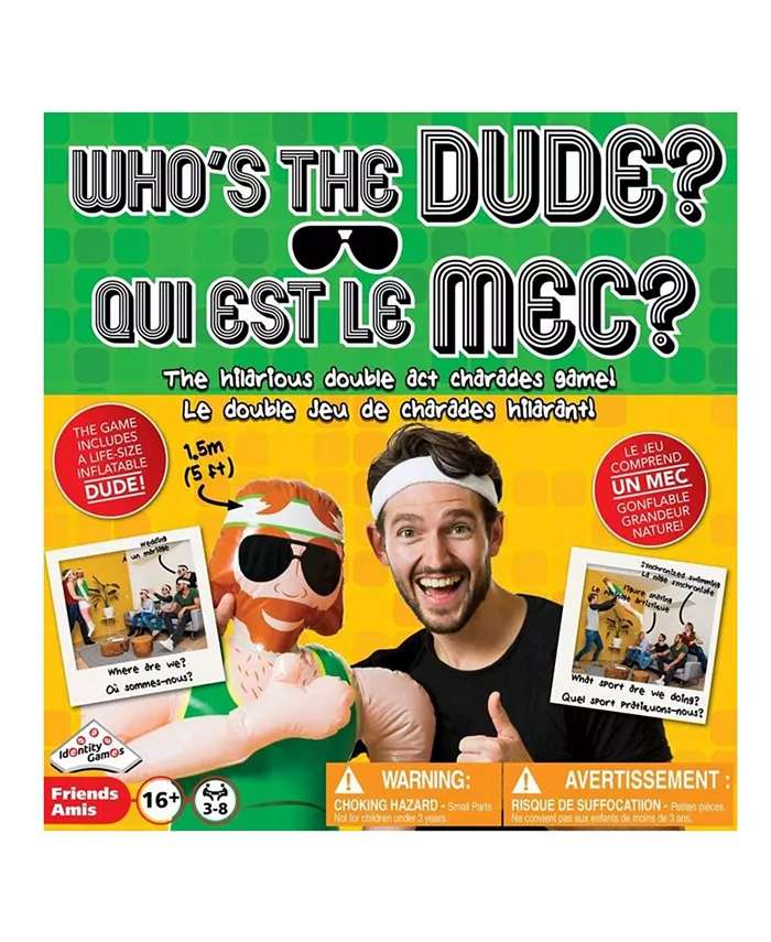Identity Games Who's the Dude? Charades Game - Mycitystee