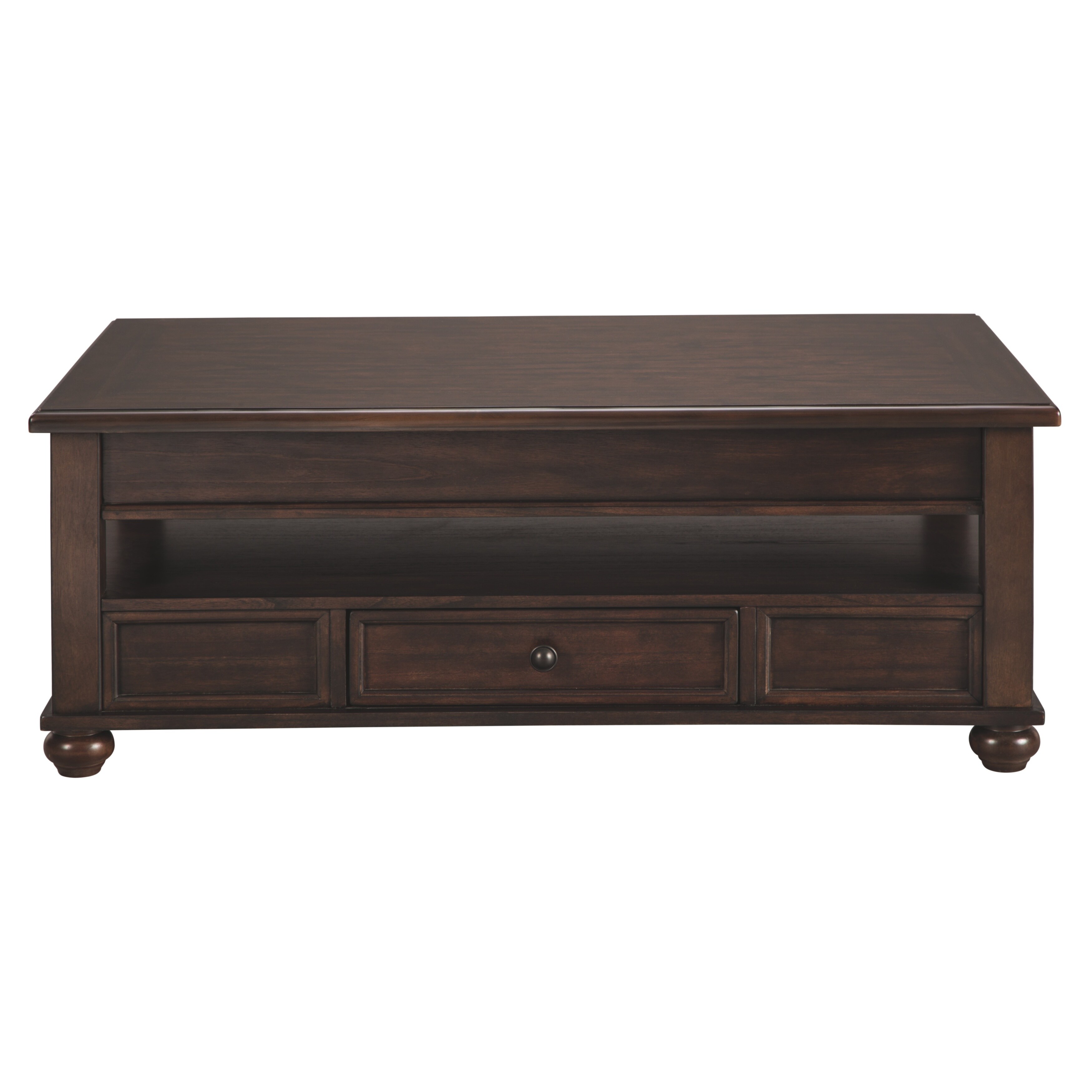 Barilanni Casual Lift Top Cocktail Table Dark Brown - Mycitystee