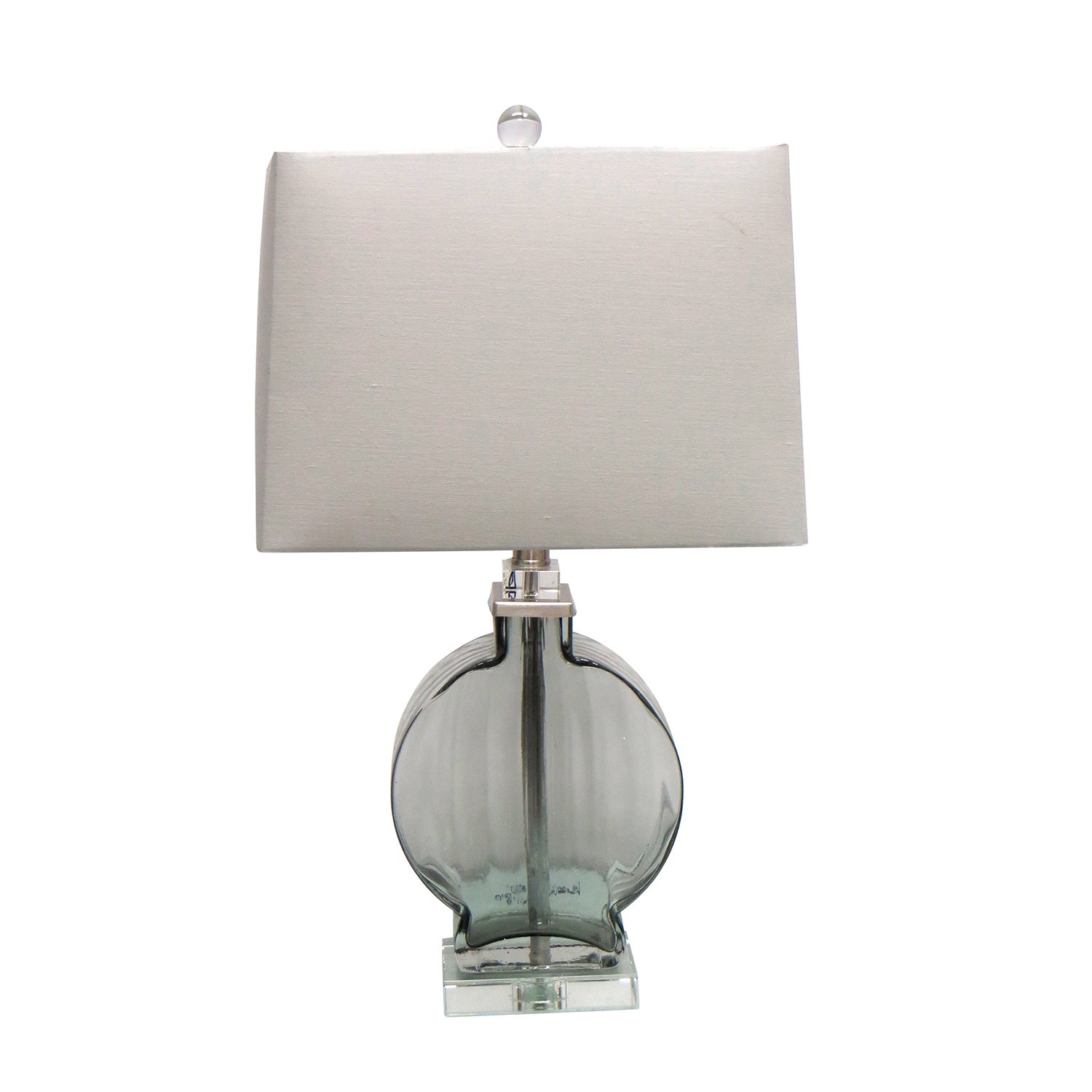 24-inch Table Lamp with Clear Glass Base - Mycitystee