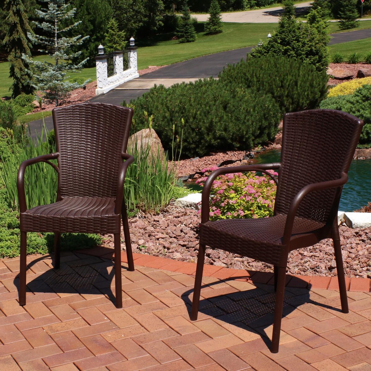 Ultimate Patio Stackable Outdoor Patio Dining Chair - Mycitystee