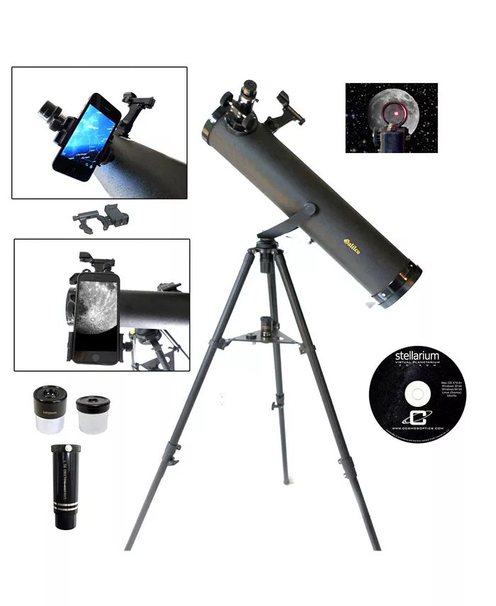 Galileo 800 X 95mm Astronomical Telescope and Red Dot Finder Scope and Stellarium CD - Mycitystee