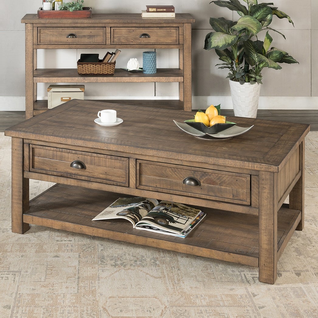 The Gray Barn Downington Solid Wood 2-drawer Coffee Table - Mycitystee
