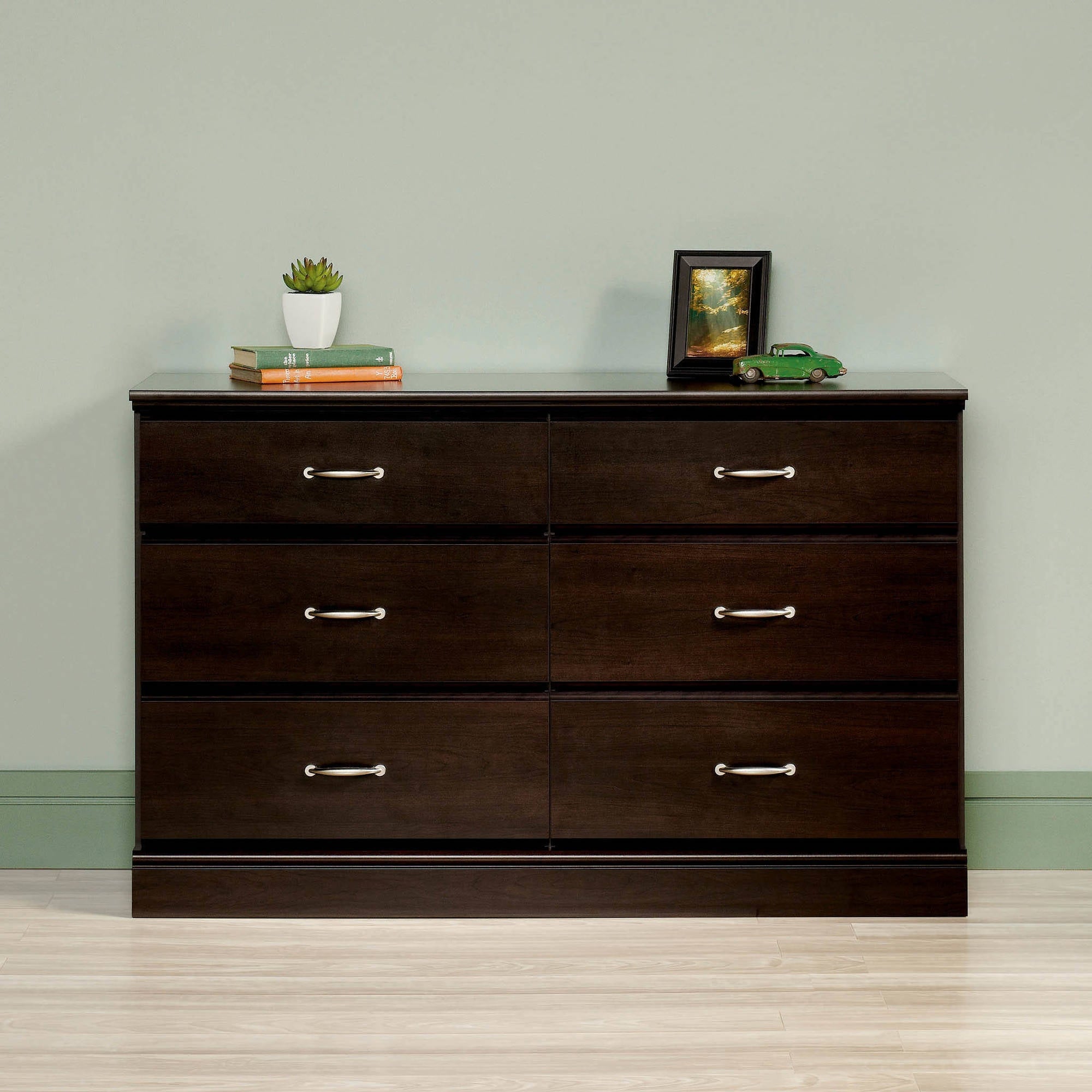Parklane Contemporary 6-Drawer Dresser， Espresso - - 36940928 - Mycitystee