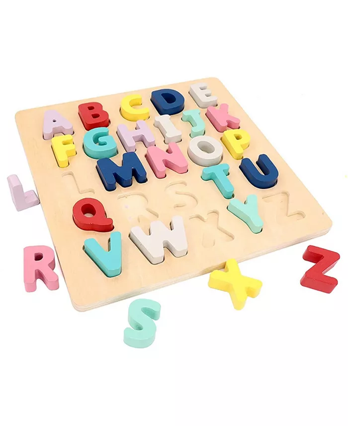 Leo Friends Wooden Chunky Alphabet Puzzle for Toddlers - Mycitystee