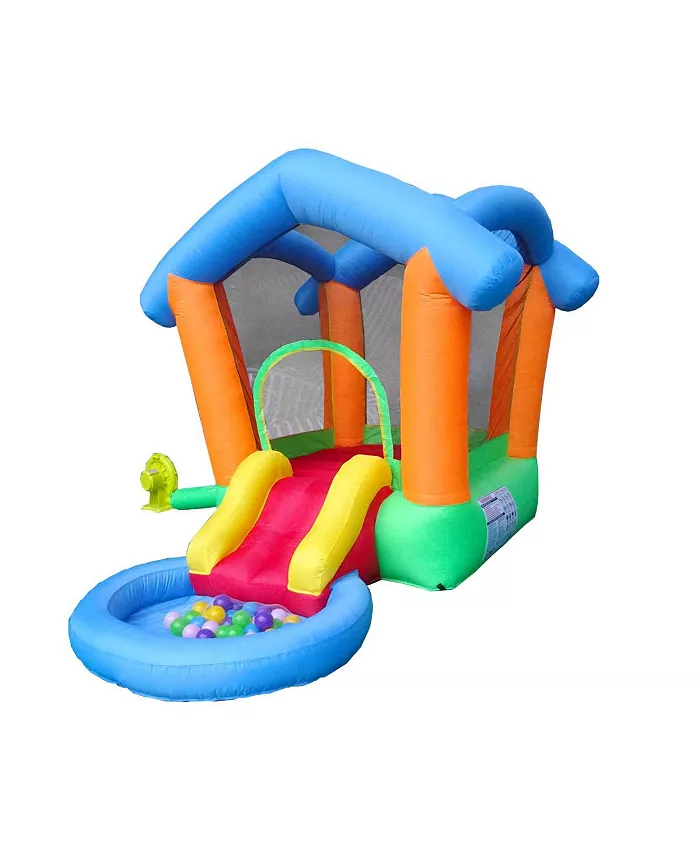 Pogo Bounce House Backyard Kids Inflatable Bounce House with Slide for Kids - Backyard Inflatable Bouncy House - Bouncer for Kids - Mycitystee