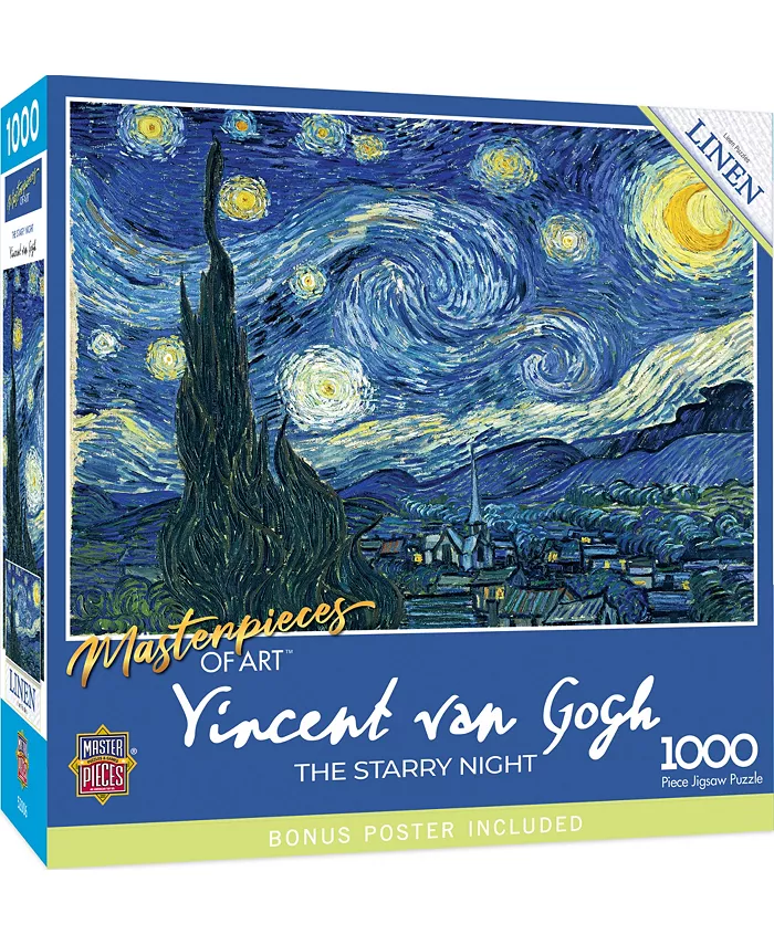 MasterPieces Puzzles MasterPieces 1000 Piece Jigsaw Puzzle - Starry Night - Mycitystee