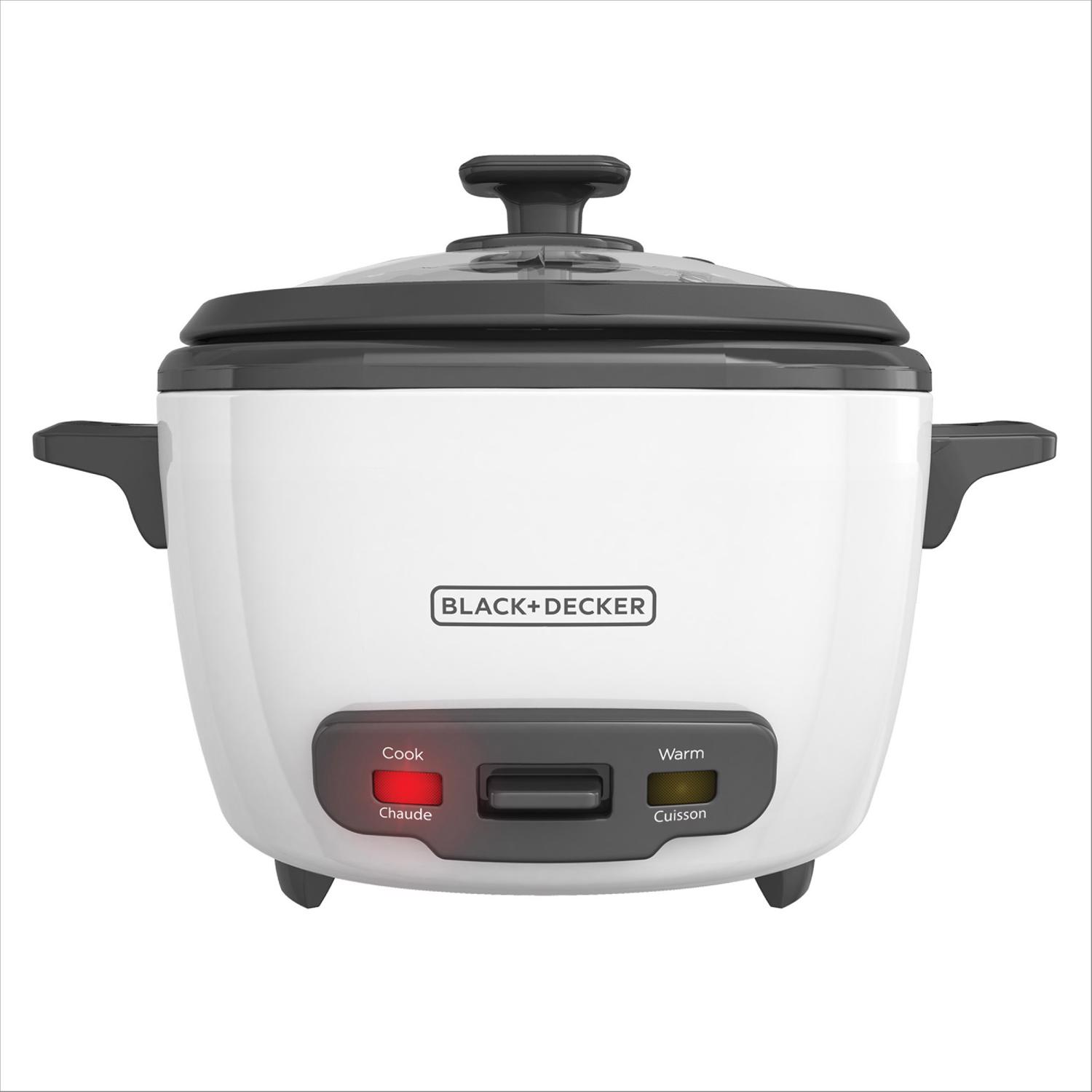 Black+Decker White 16 cups Programmable Rice Cooker - Mycitystee