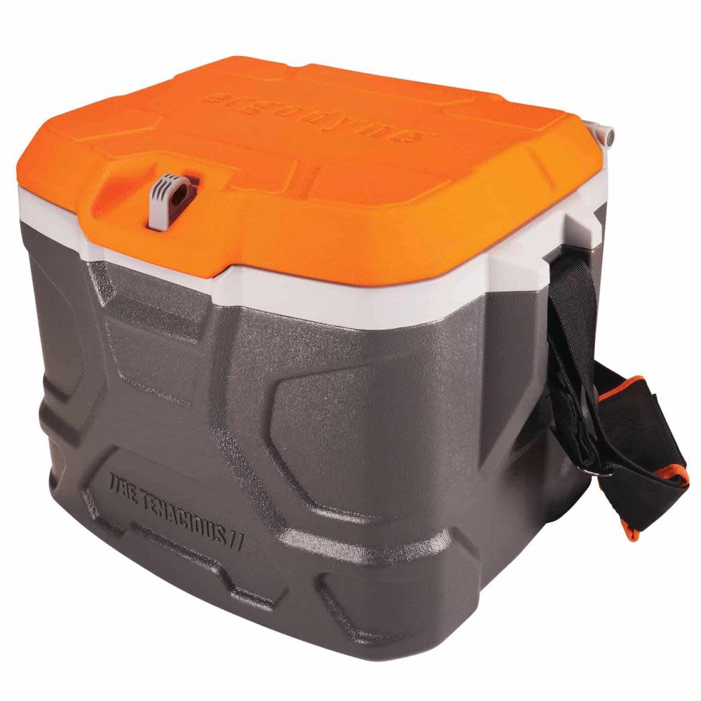 Ergodyne Chill Its 5170 Industrial Hard Sided Cooler 17 Quart Single Orange and Gray - Mycitystee