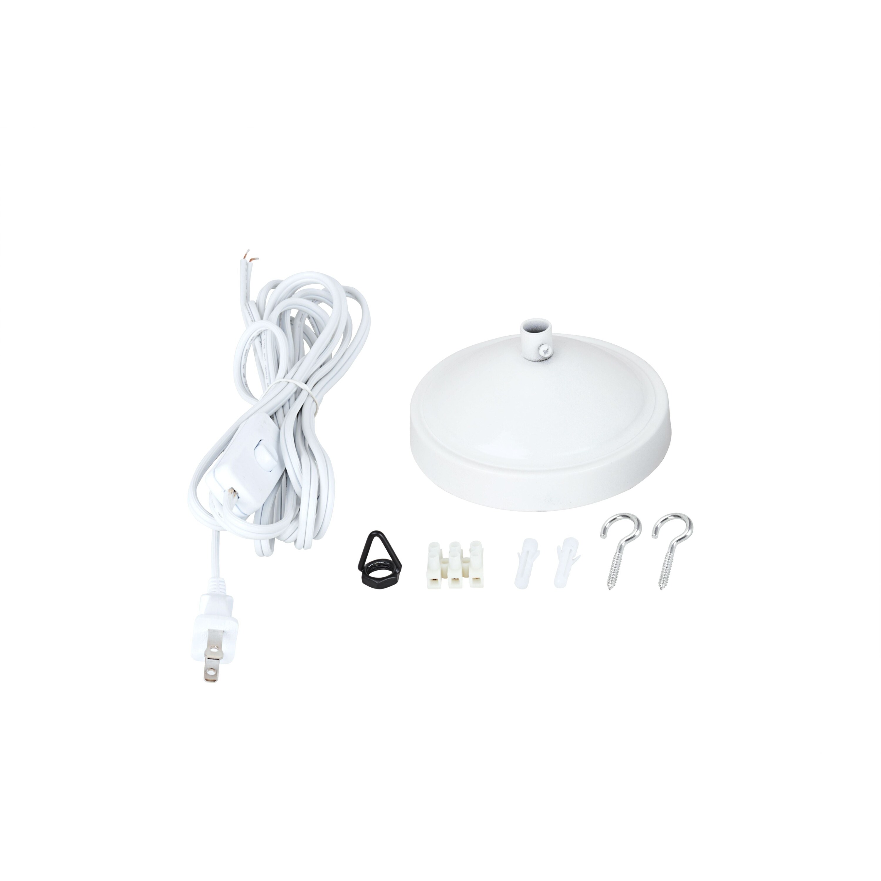 Aspen Creative Chandelier Plug-in Conversion Kit with 14-Foot Cord - WHITE - Mycitystee