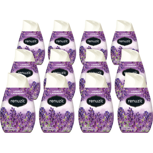Renuzit Adjustables Air Freshener， Lovely Lavender， 7 oz Cone， 12/Carton (35001CT) - Mycitystee