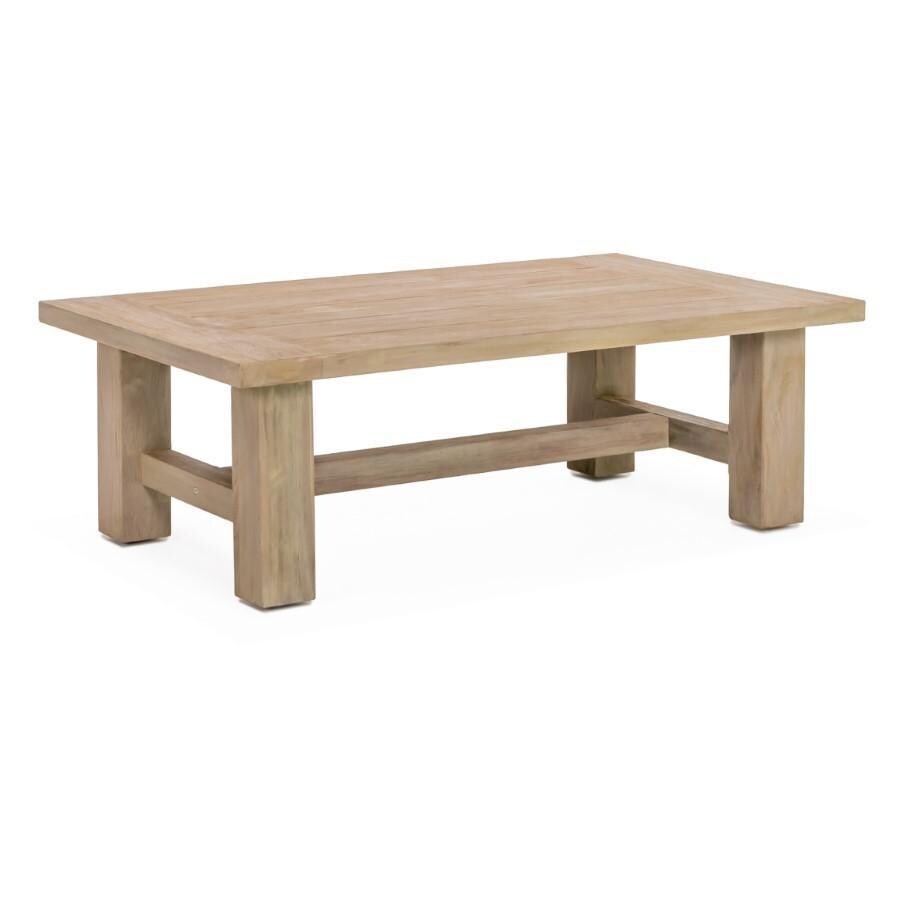 Signature Sabine Landing Brushed Teak Patio Coffee Table - Mycitystee