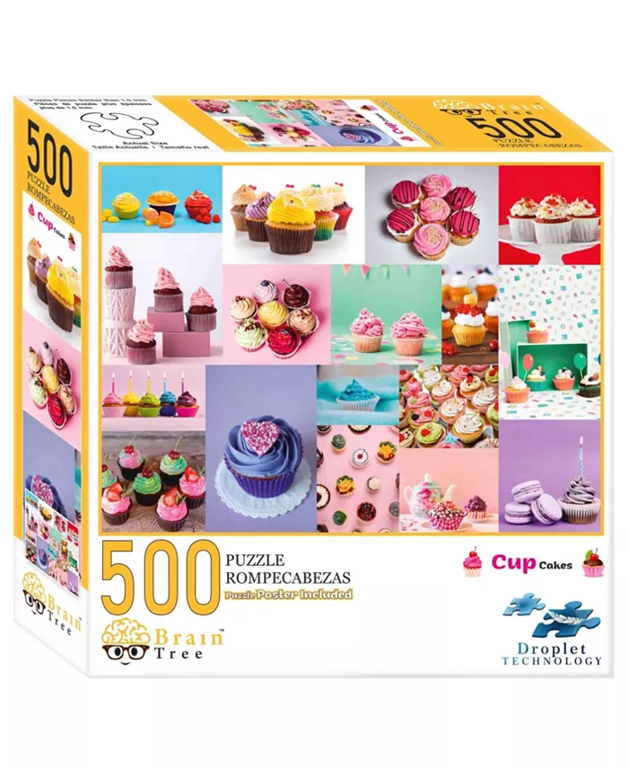 Brain Tree Games Cup Cakes 500 Piece Jigsaw Puzzles - Mycitystee