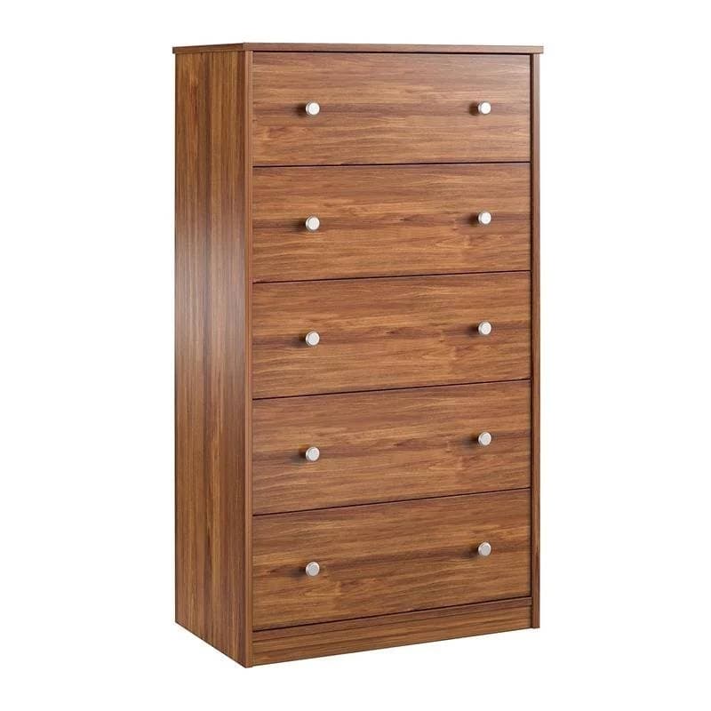 Modern 5-Drawer Bedroom Chest Dresser in Wood Finish - - 36214950 - Mycitystee