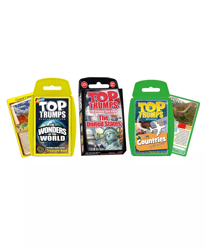 MasterPieces Puzzles Top Trumps Card Game Bundle - Explore Our World - Mycitystee