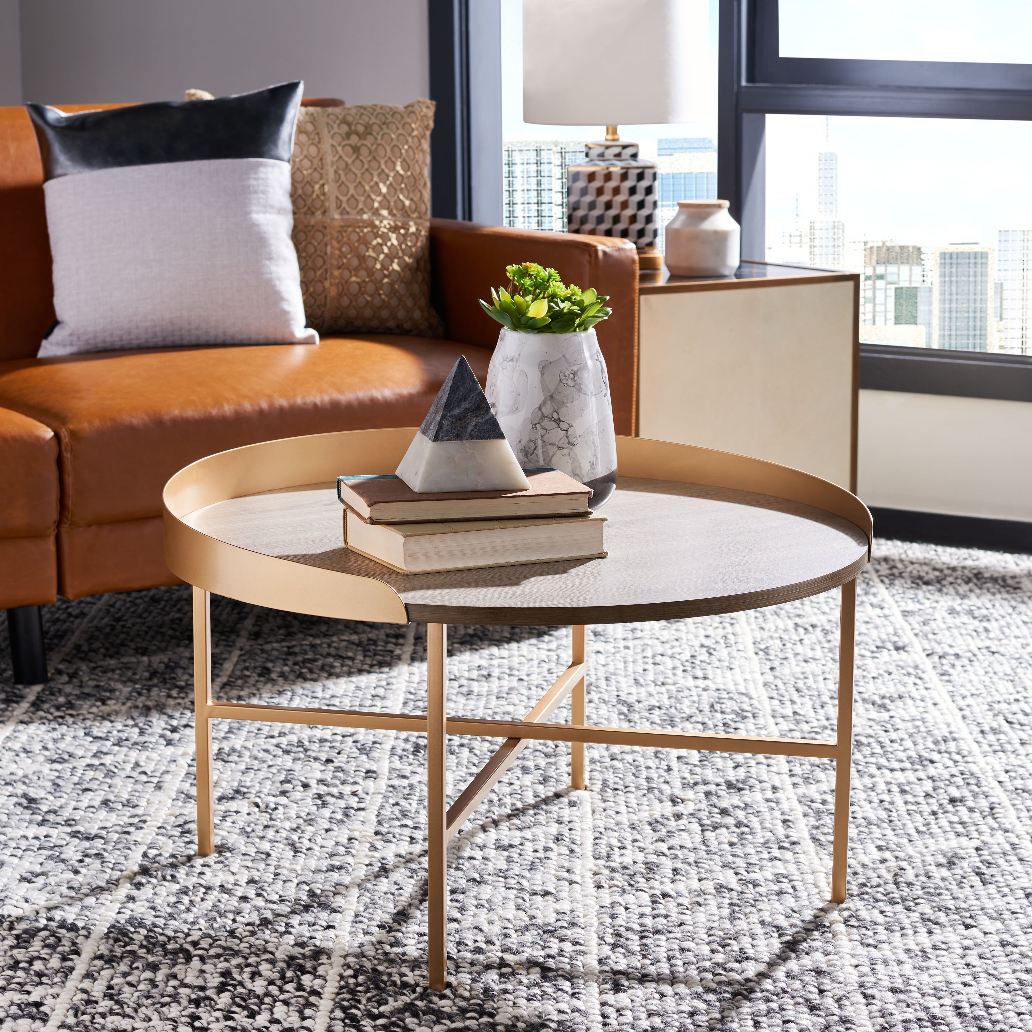 SAFAVIEH Prague Round Coffee Table - Mycitystee