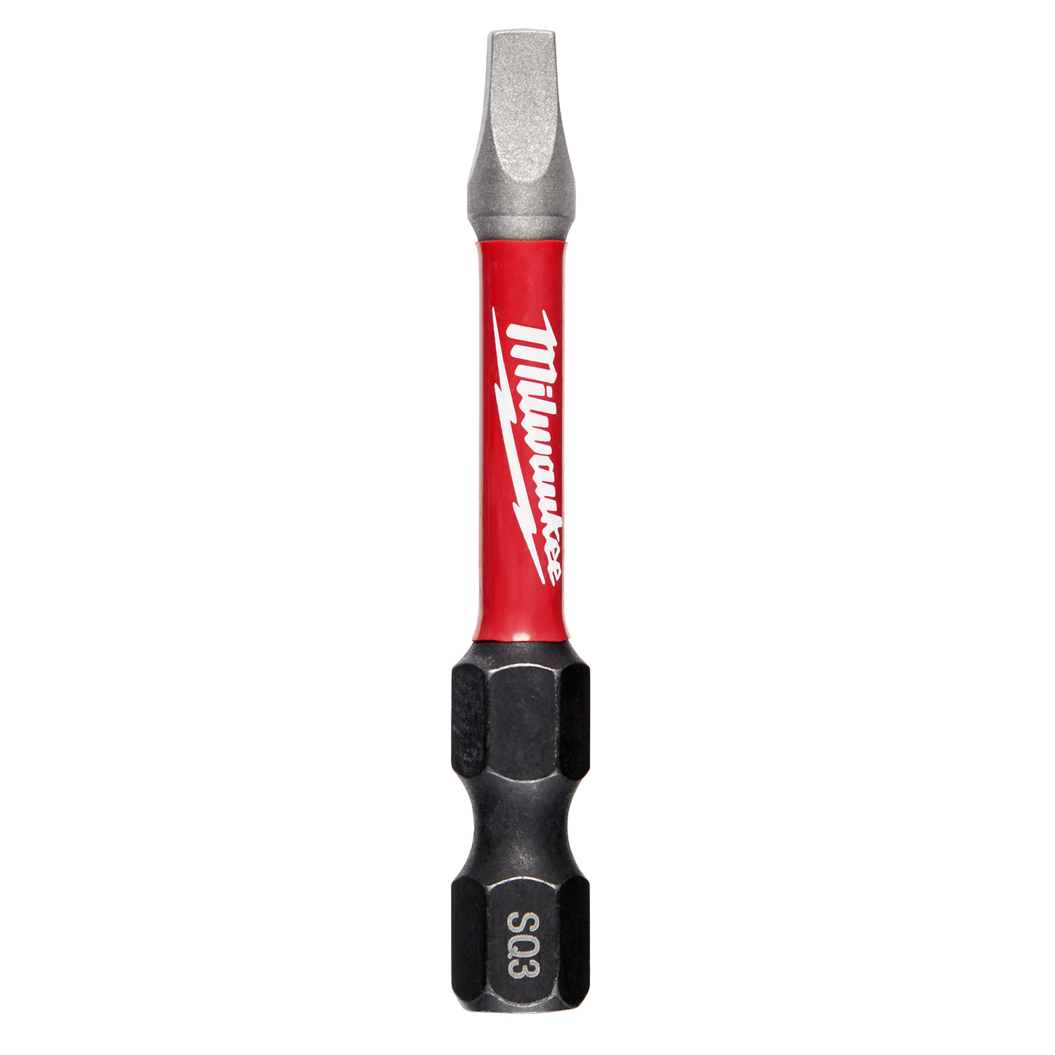 Milwaukee Shockwave Square #3 X 2 in. L Screwdriver Bit Steel 1 pc - Mycitystee