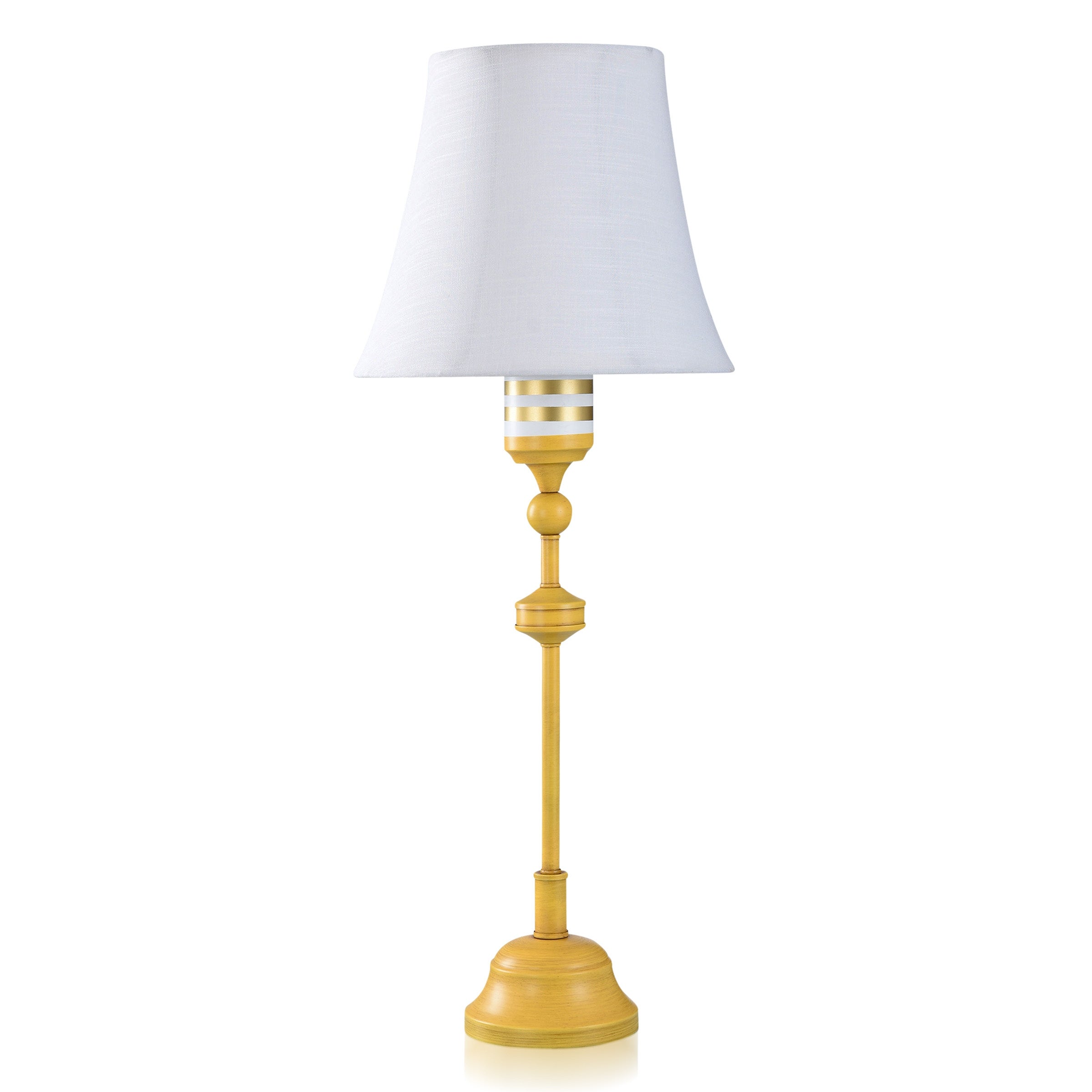 Dann Foley - Lifestyle Table Lamp - Yellow Finish - White Shade - Mycitystee