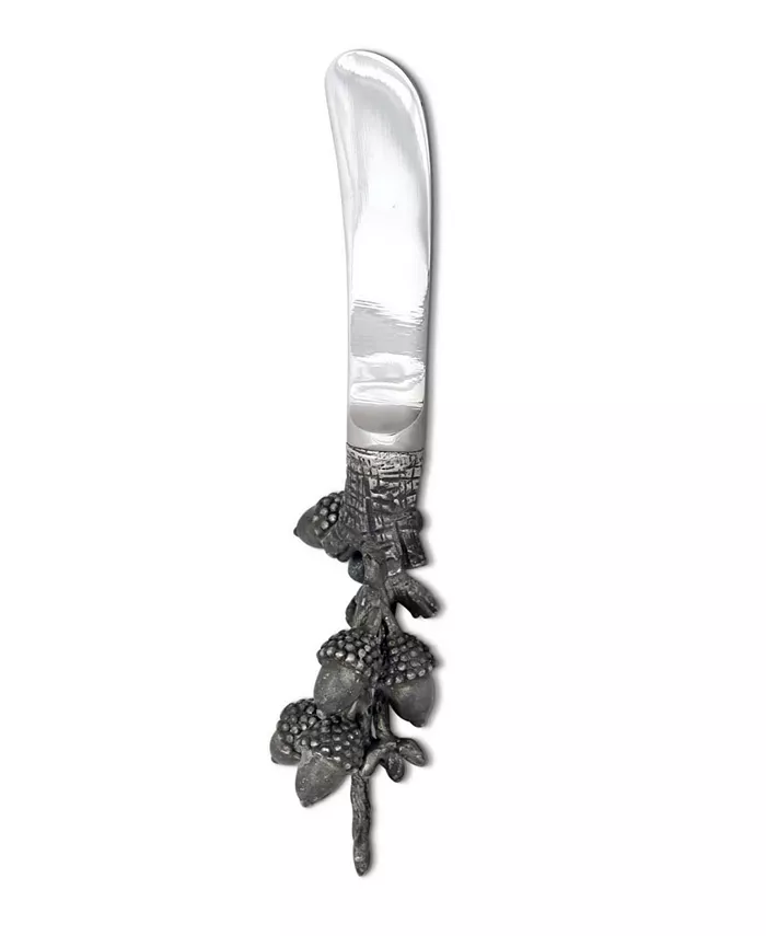Vagabond House Pewter Acorn and Oak Leaf Handle Spreader - Mycitystee