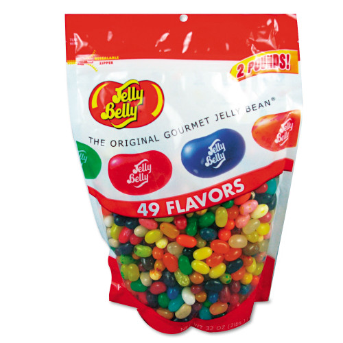 Jelly Belly Candy， 49 Assorted Flavors， 2 lb Bag (98475) - Mycitystee