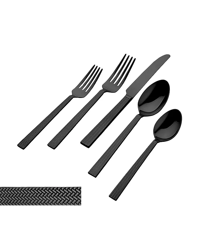 Godinger 18 10 Harrington 24kt Gold 20-PC Flatware Set， Service for 4 - Mycitystee