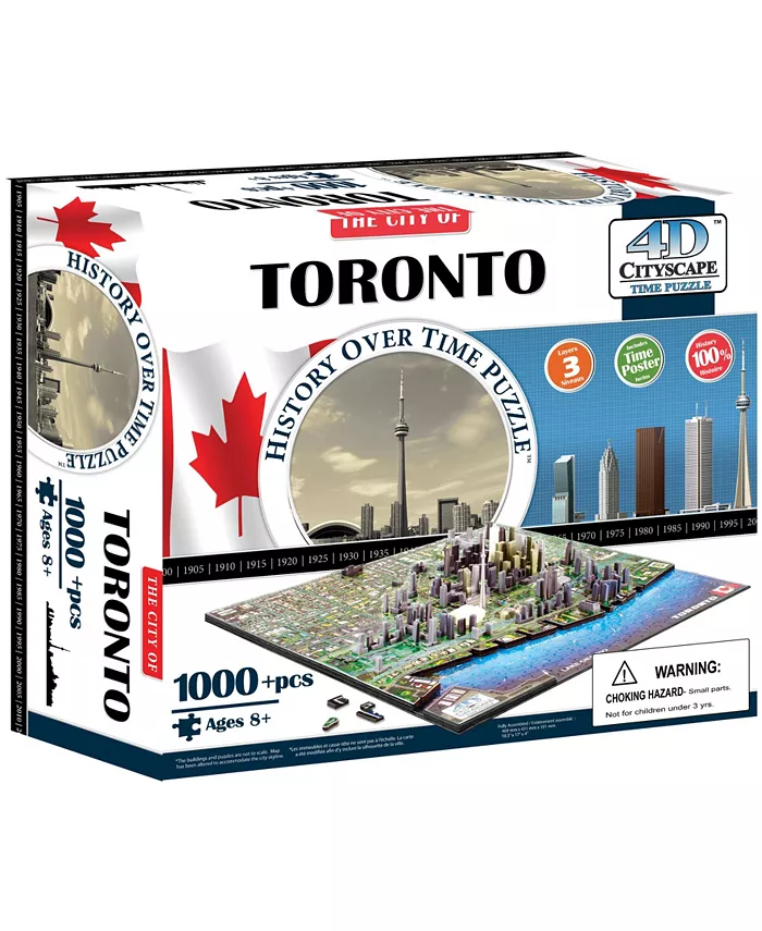4D Cityscape Time Puzzle - Toronto， Canada - Mycitystee