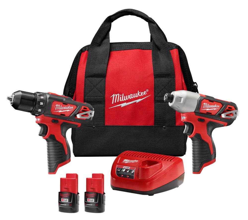 Milwaukee M12 Drill/Impact Combo Kit 2494-22 from Milwaukee - Mycitystee